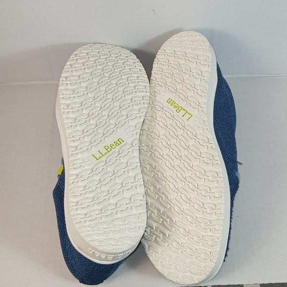 L.L. Bean Men's Higgins Beach 4-Eye Slip-Ons shoes in blue size 11 - Picture 8 of 9